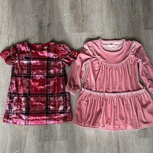Toddler Holiday Velvet Dresses Peek and Tucker + Tate Sizes 18-24 Months and 2T